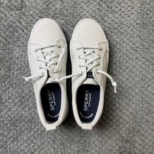 Sperry Top-Sider Kids Crest Vibe Sneaker Shoes Size 1.5 White Casual
